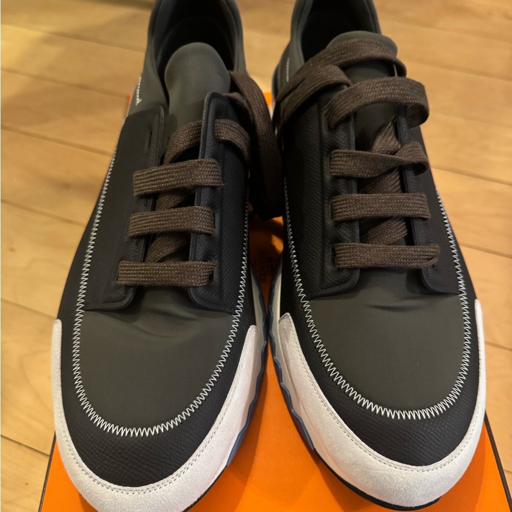 Men's Black and Brown Sneakers